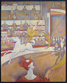 The Circus, by Georges Seurat, painted 1891. Original in Musée d'Orsay, Paris.